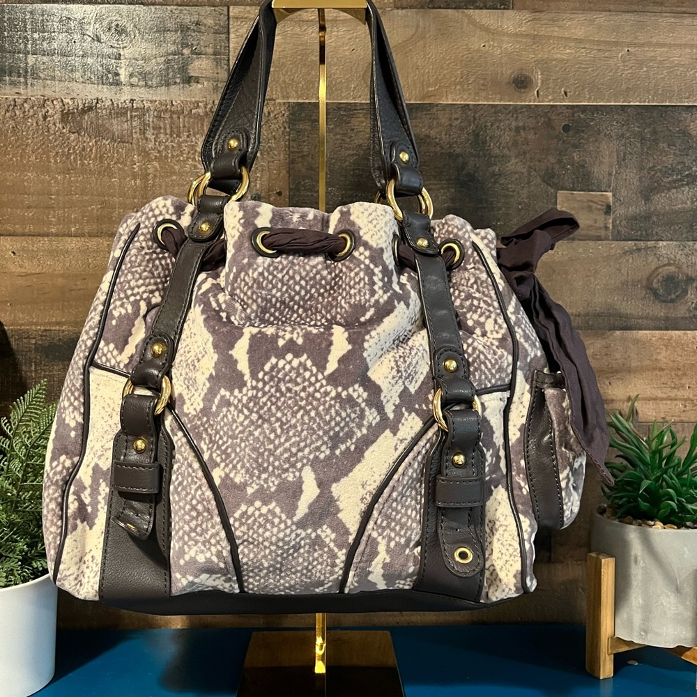Juicy Couture Python Snake Daydreamer Tote Bag Vi… - image 2